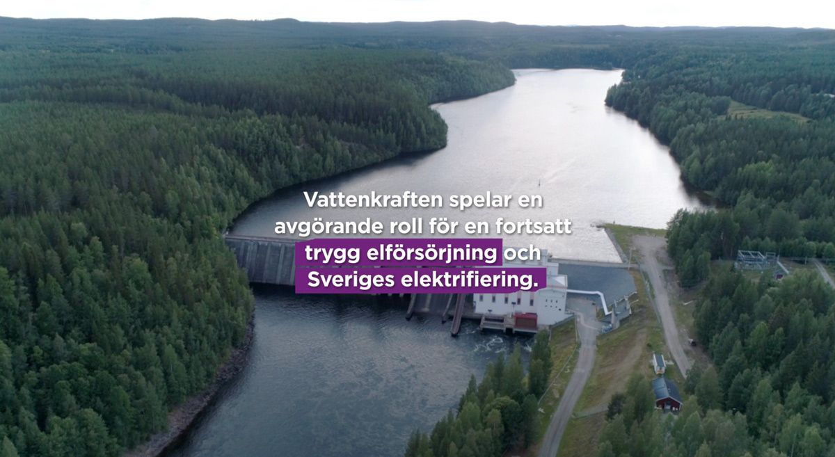 Vattenkraften spelar en avgörande roll för en fortsatt trygg elförsörjning och Sveriges elektrifiering.